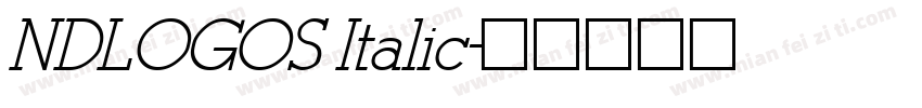 NDLOGOS Italic字体转换
